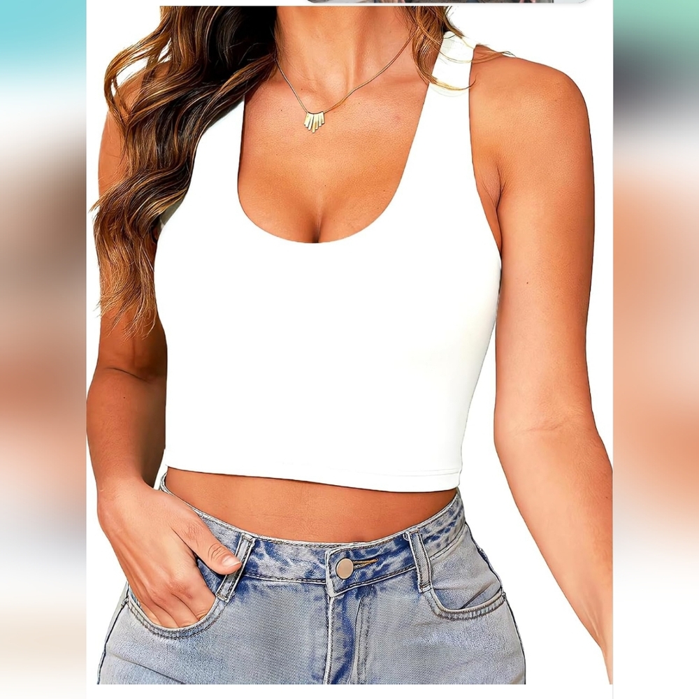 White Crop Top